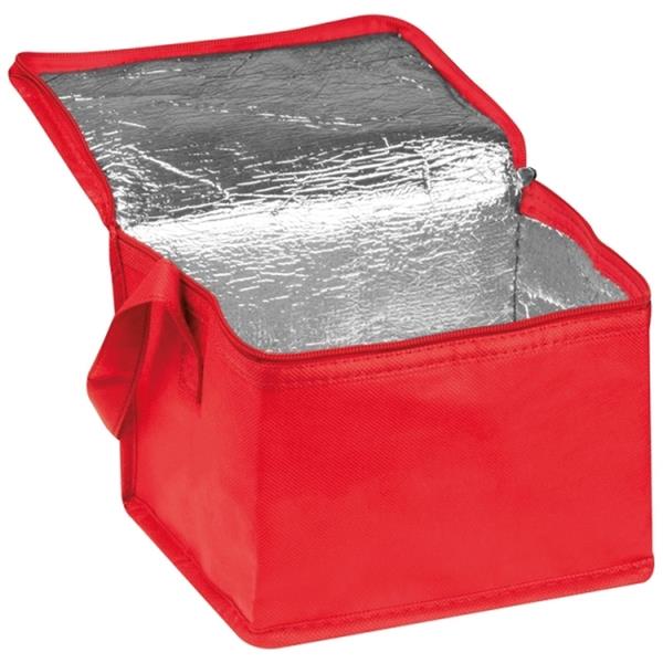 Torba termiczna non woven na 6 puszek 330 ml NIEBY - czerwony