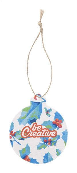 niestandardowa ozdoba choinkowa z papieru siewnego, okrągła CreaJul Seed