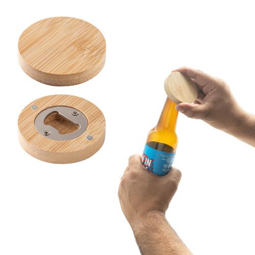 AMCHUR. Bambusowa podkładka z otwieraczem do butelek