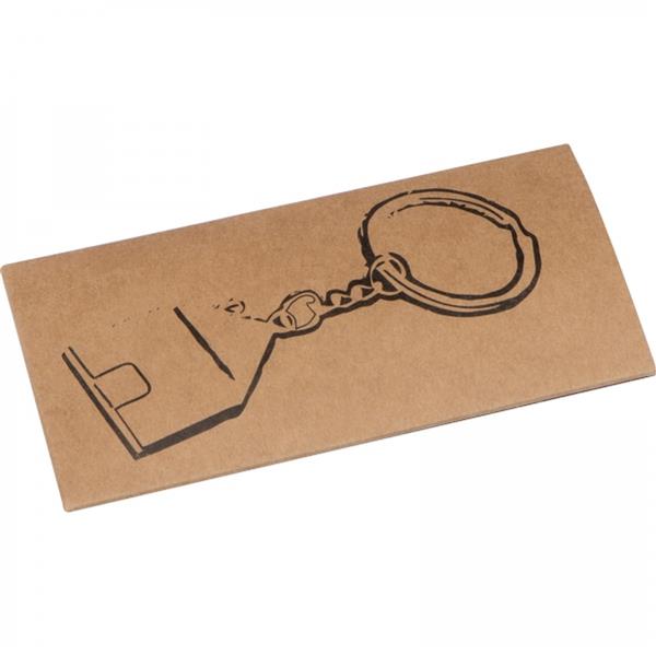 Brelok metalowy domek GILBERT - szary