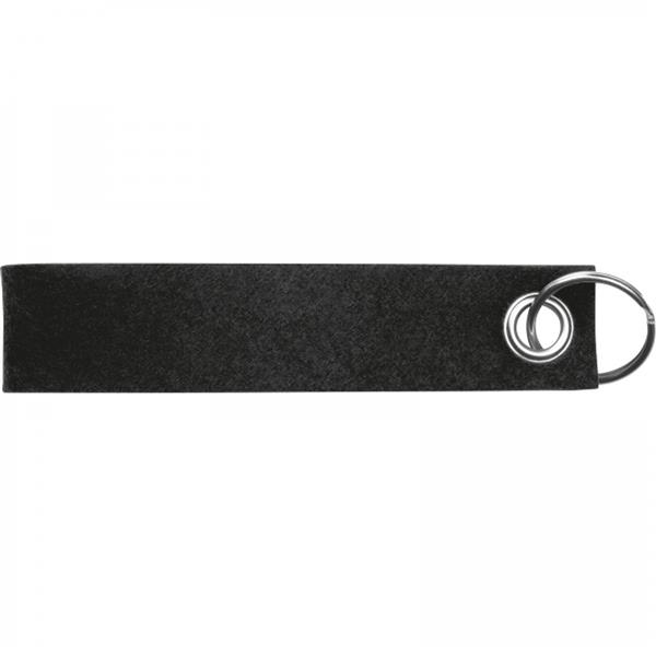 Brelok z filcu z recyklingu PATRYCJA - czarny