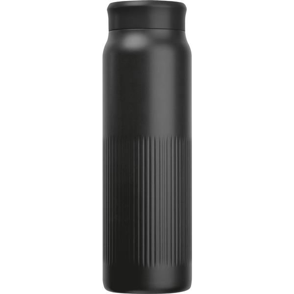 Butelka termiczna stalowa z recyklingu 700 ml TAZIO - czarny