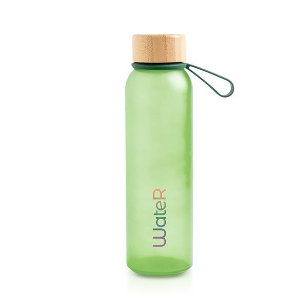 Butelka ze szkła matowego o pojemności 500 ml, z silikonowym uchwytem / Atlântida