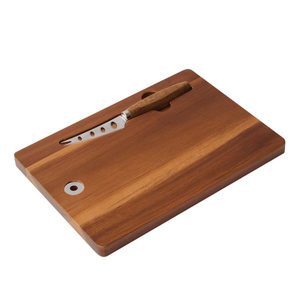 CHEESY ACACIA - Zestaw do sera. - brązowy, srebrny