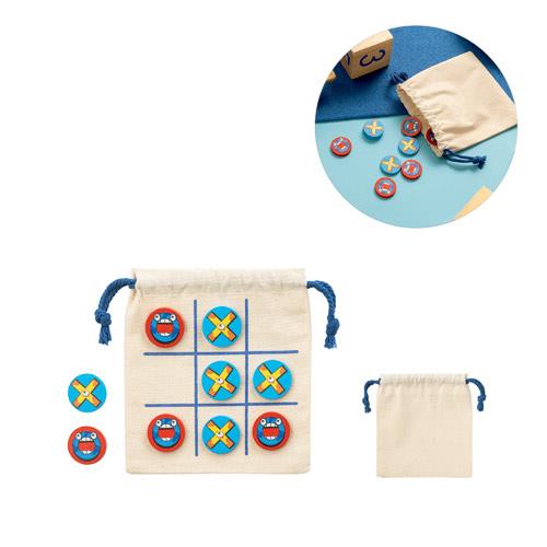 CROSSES. Klasyczna drewniana gra w kółko i krzyżyk, 10-częściowa