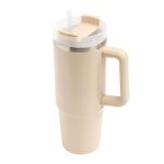 DRINK DELUXE - Próżniowy kubek do picia. - beżowy