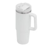 DRINK DELUXE - Próżniowy kubek do picia. - biały