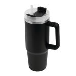 DRINK DELUXE - Próżniowy kubek do picia. - czarny