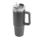 DRINK DELUXE - Próżniowy kubek do picia. - szary