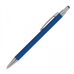 Długopis metalowy touch pen soft touch PAULA - niebieski