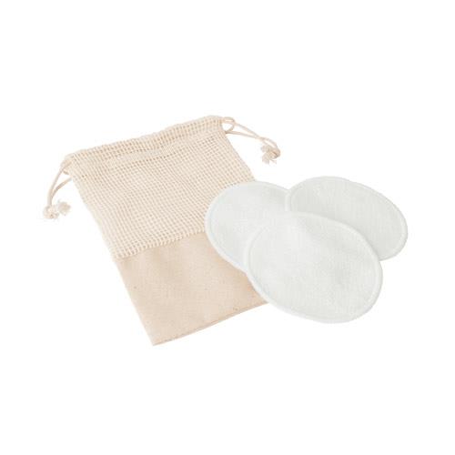 ELISE. Zestaw 3 zmywalnych i wielokrotnego użytku płatków do demakijażu twarzy