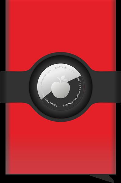 Etui na karty kredytowe RFID z uchwytem na Airtag 216310811 - czerwony