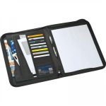 Folder A4 z notatnikiem w linie JACQUELINE - czarny