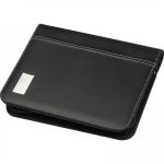 Folder A5 z notatnikiem w linie LOGAN - czarny