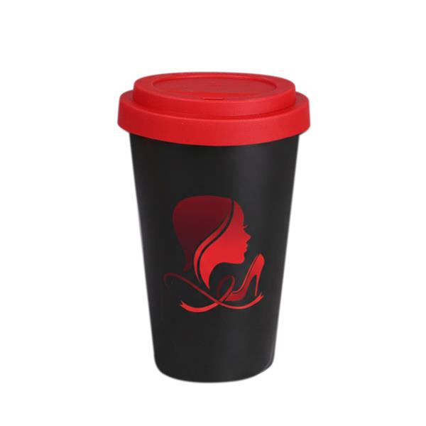 Freedom Classic 280ml satin black/czerwony