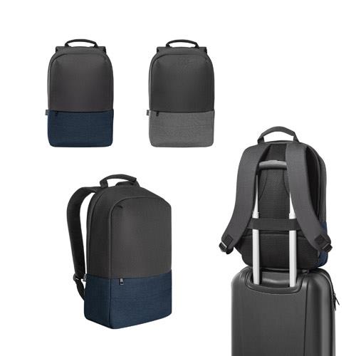 GENOA BPACK. Plecak antykradzieżowy z poliestru 600D o wysokiej gęstości pochodzącego z recyklingu