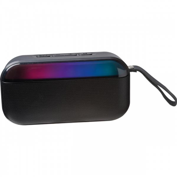 Głośnik bluetooth podświetlany LED MIRELA - czarny