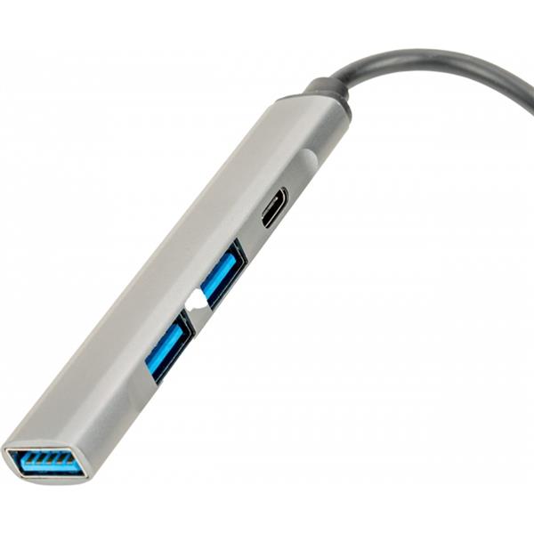 HUB rozgałęźnik z funkcją transferu danych HILDEGARDA - szary