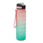 HYDRO LEVEL - Sportowa butelka na wodę - różowy, turkusowy