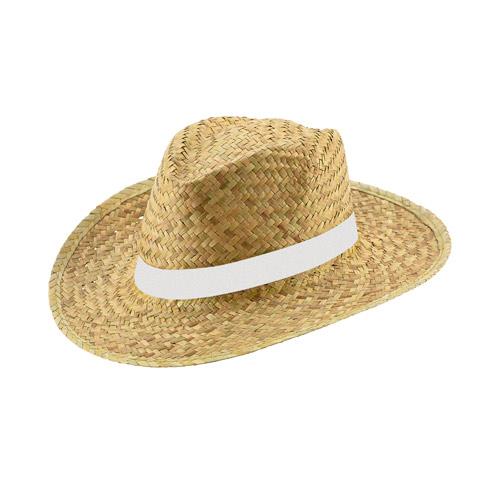 JEAN RIB. Natural straw hat with sublimated ribbon