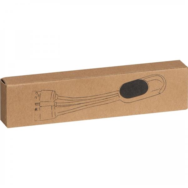 Kabel do ładowania 3w1 CARMEN - beżowy