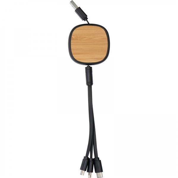 Kabel do ładowania 3w1 JUDY - czarny