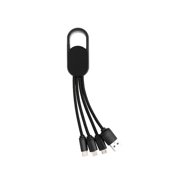 Kabel do ładowania 4 w 1 z karabińczykiem - P302.071