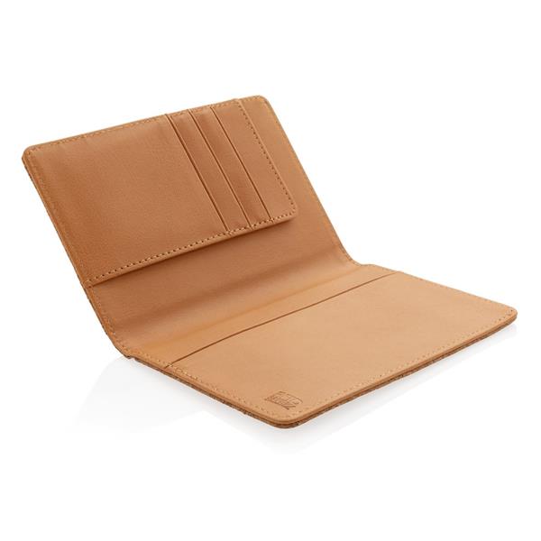 Korkowe etui na karty kredytowe i paszport, ochrona RFID - P820.459