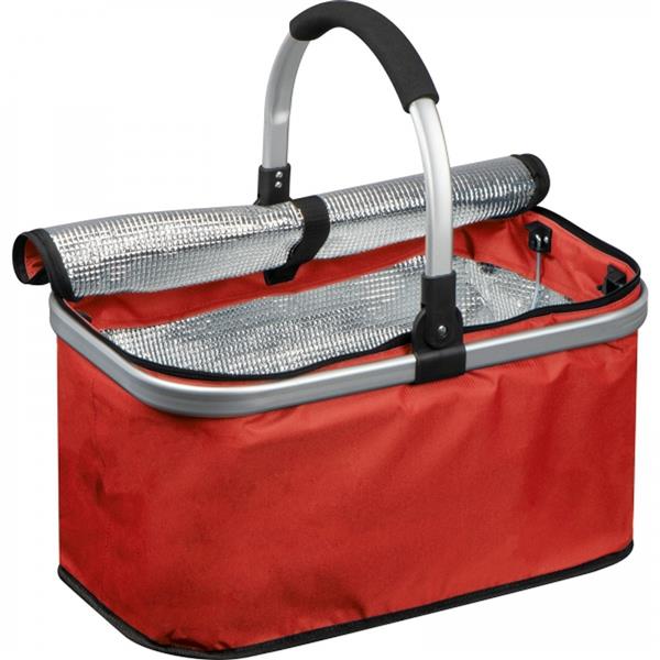 Kosz na zakupy termiczny RAQUEL - czerwony