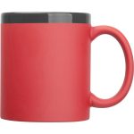 Kubek ceramiczny soft touch 300 ml RONALD - czerwony