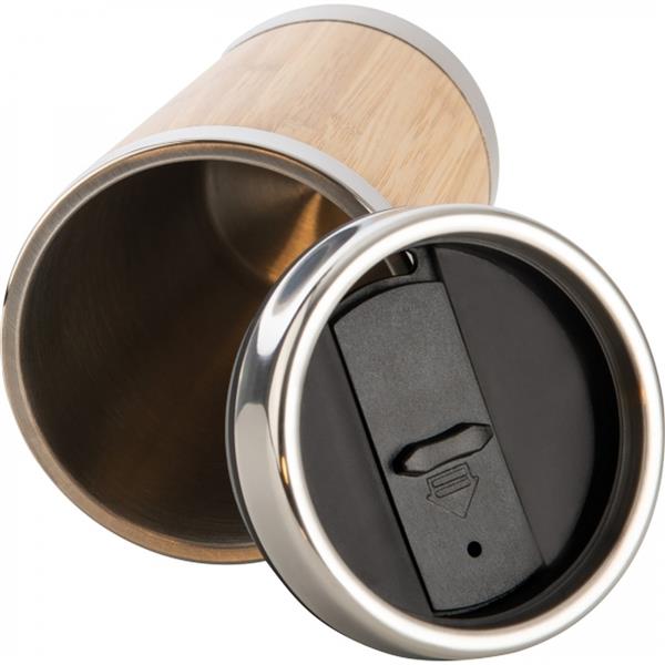 Kubek termiczny bambusowy 400 ml CHRISTOPH - beżowy