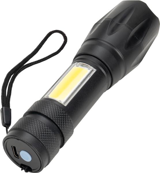 Latarka COB NICOLETTA - czarny