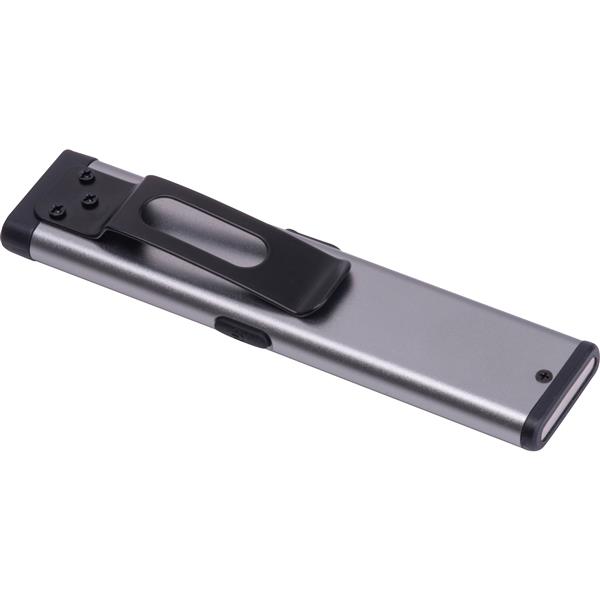 Latarka aluminiowa z recyklingu MICHAEL - szary