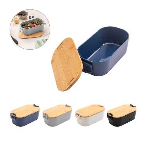 MAHLEB. Szczelne pudełko z PP z bambusową pokrywką