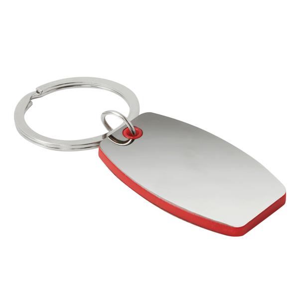 MIRROR - Breloczek do kluczy - czerwony, srebrny