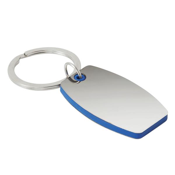 MIRROR - Breloczek do kluczy - niebieski, srebrny