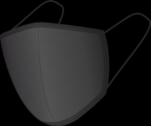 Maseczka bawełniana BLACK-BLACK 140116501 - czarny