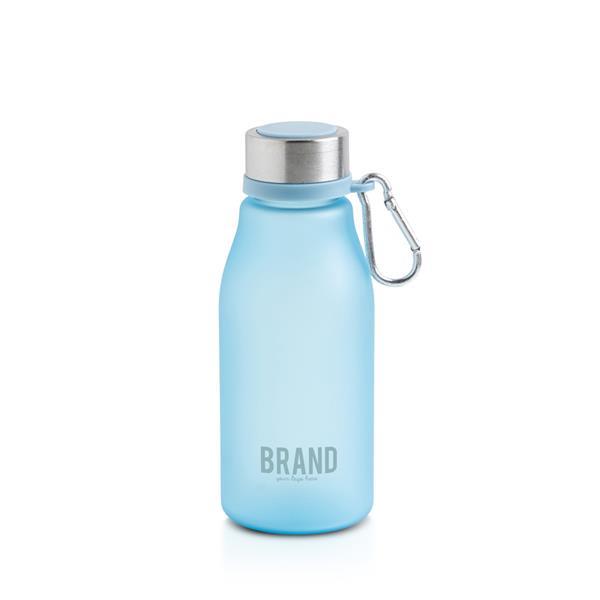 Matowa butelka RPET o pojemności 350 ml z karabińczykiem / Bijou