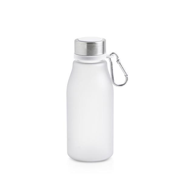 Matowa butelka RPET o pojemności 350 ml z karabińczykiem / Bijou