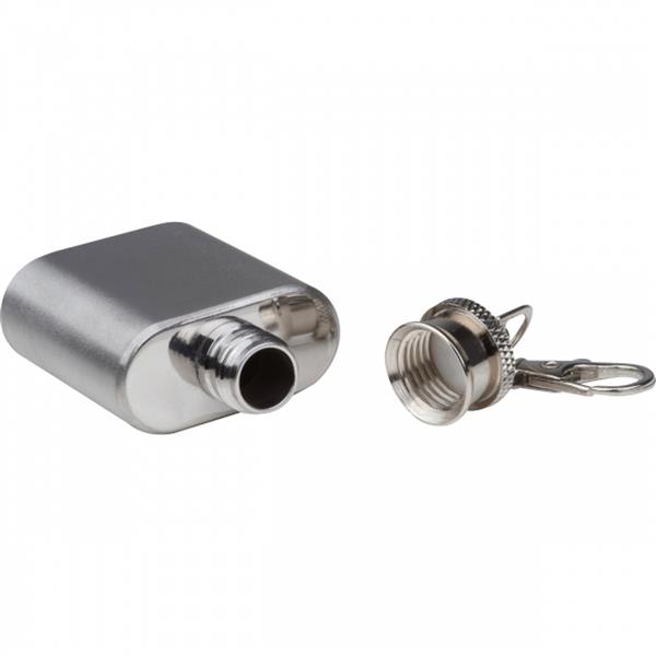 Mini piersiówka brelok 30 ml SARAH - szary