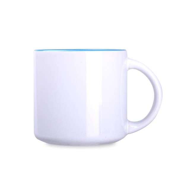 Modern Art Solid 390ml biały/jasnoniebieski