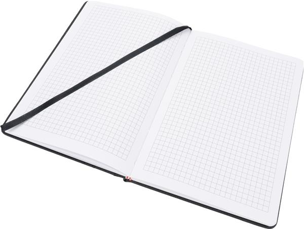 Notatnik A5 w kratkę CLELIA - czarny