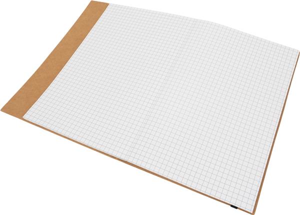 Notatnik A5 w kratkę z długopisem FELIX - brązowy