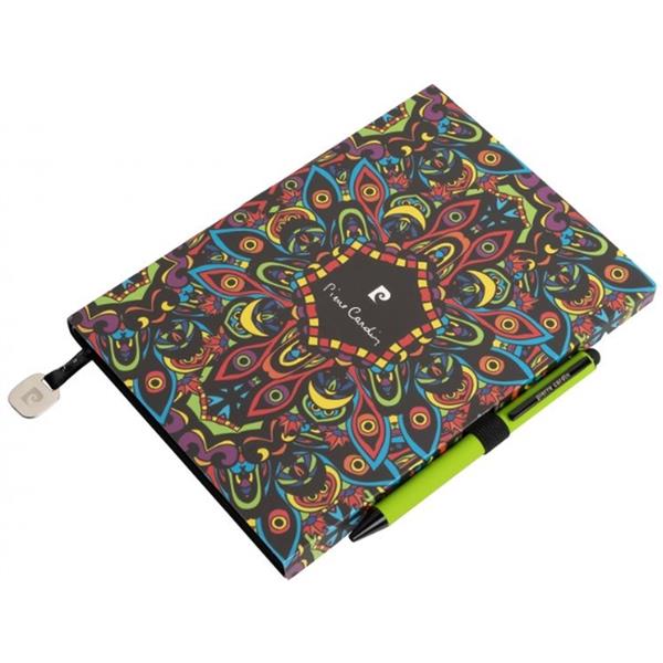 Notatnik A5 w kropki i długopis REPORTER Pierre Cardin - zielony