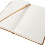 Notatnik A5 w kropki z papieru z recyklingu AGNESE - brązowy