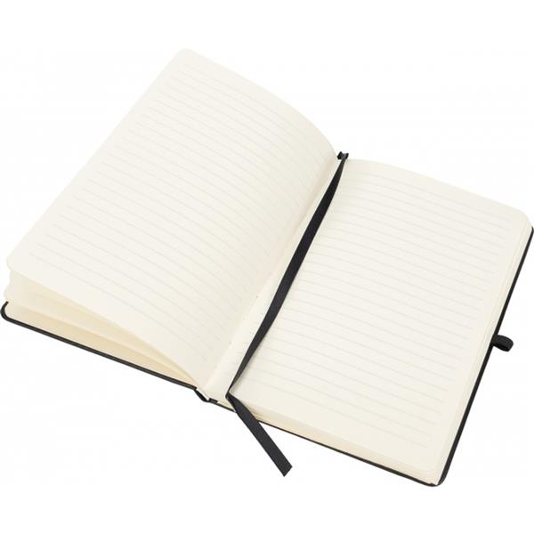 Notatnik A5 w linie SCARLETT - czarny