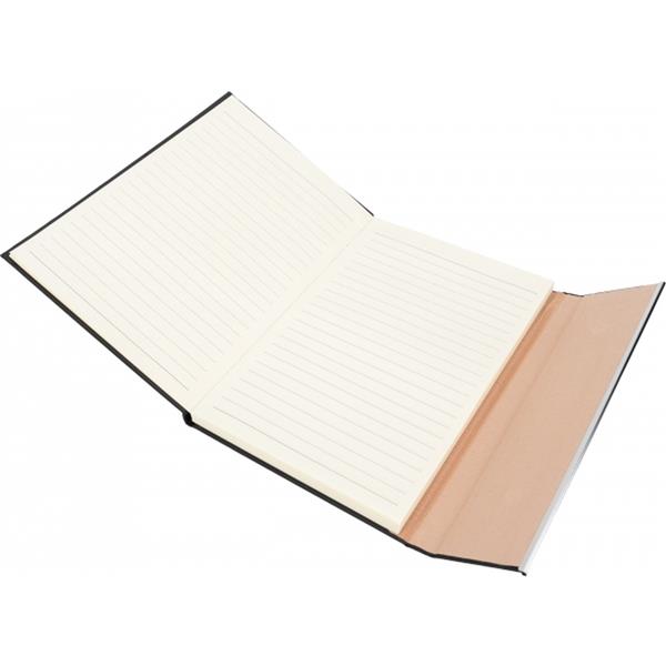 Notatnik A5 w linie soft touch BENJAMIN - czarny