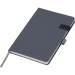Notatnik A5 w linie z USB 16GB FRANCESCO - ciemnoszary