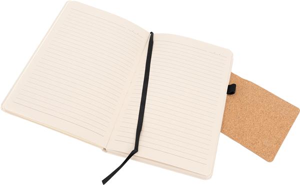 Notatnik A5 w linie z kartonu po mleku MARTHA - beżowy