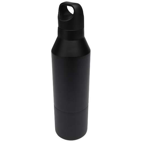 Odessy butelka termiczna o pojemności 600 ml wykonana ze stali nierdzewnej z recyklingu z certyfikatem RCS i kubkiem o pojemn